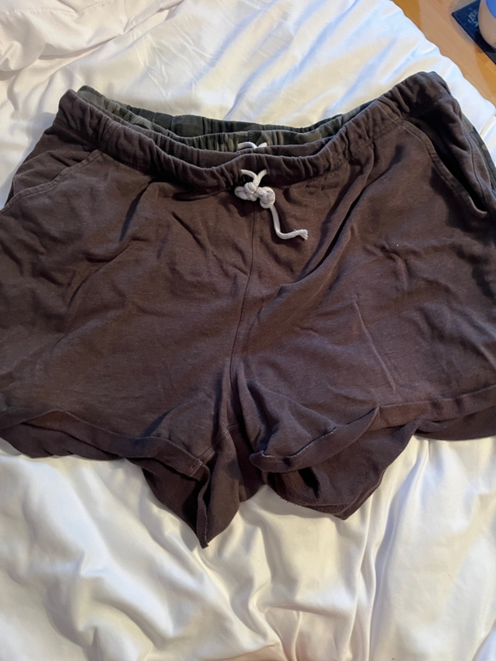 Casual Women's Grey Drawstring Lounge Shorts